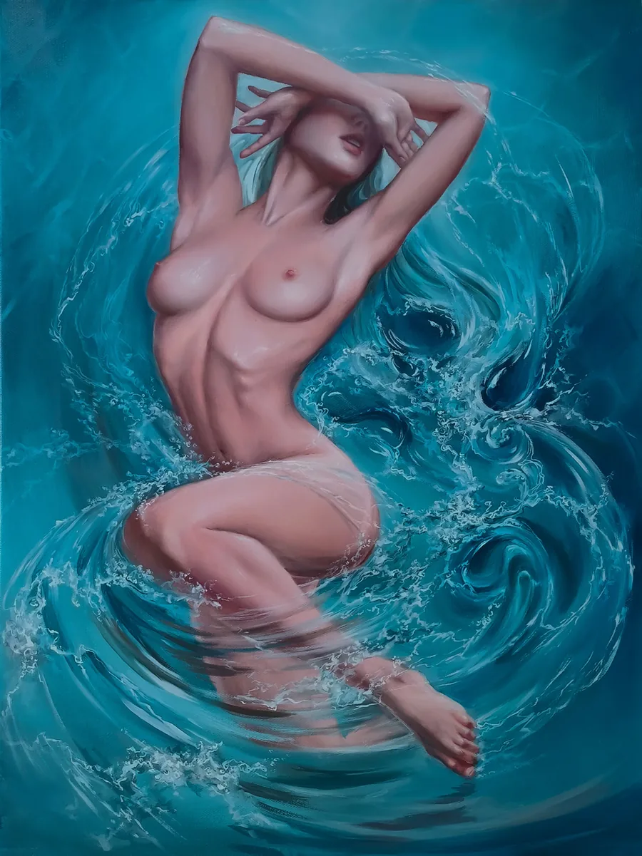Aphrodite Morning — original oil painting by Fedor Lantsov