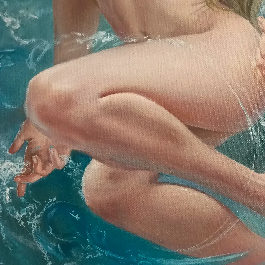 Aphrodite Night — painting detail 2