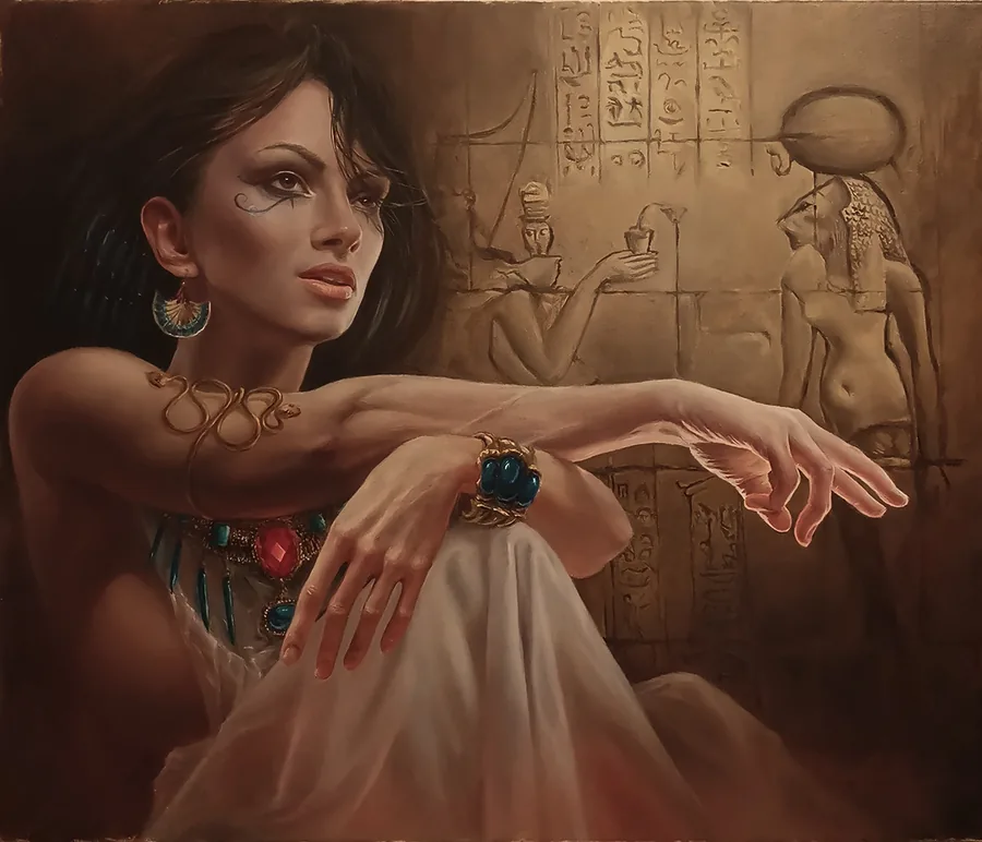 Cleopatra — original oil painting by Fedor Lantsov