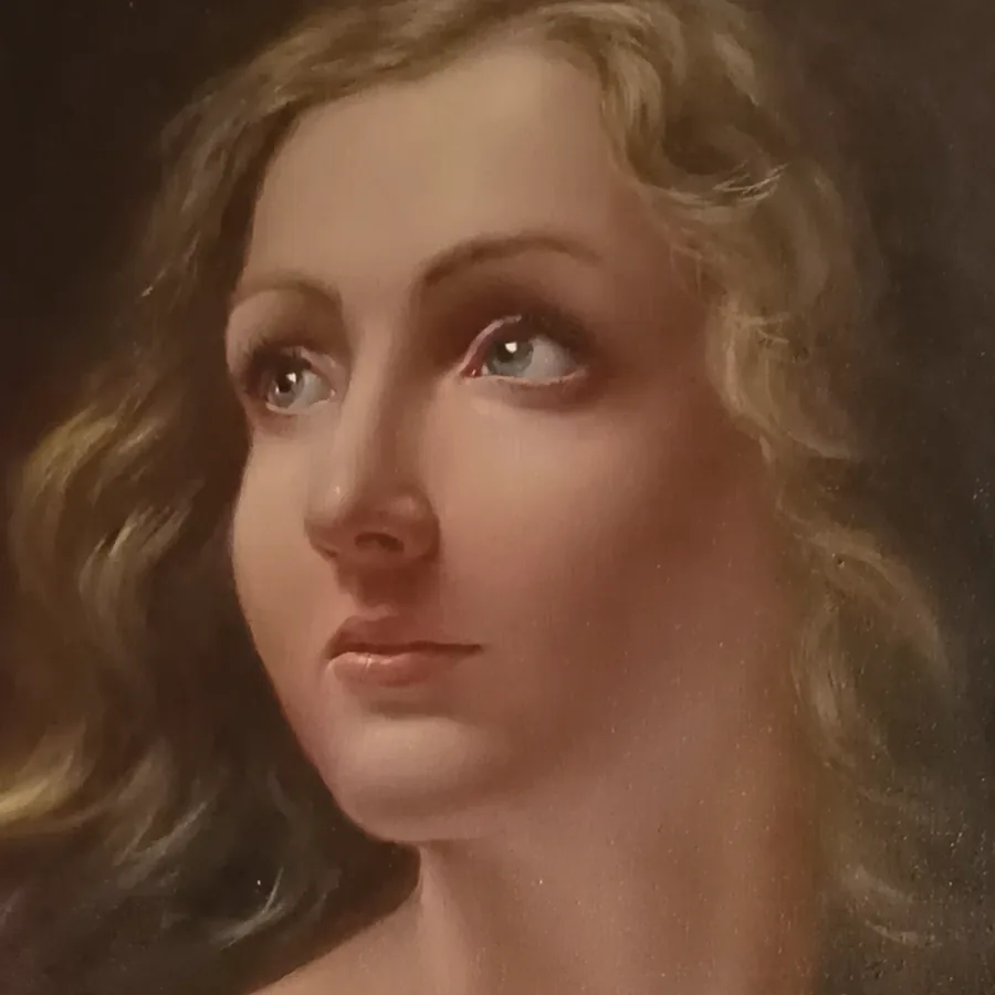 Custom Portrait — painting detail 1