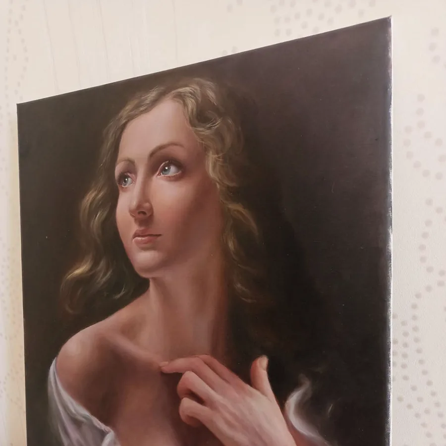 Custom Portrait — painting detail 2