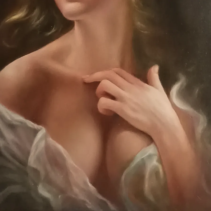 Custom Portrait — painting detail 3