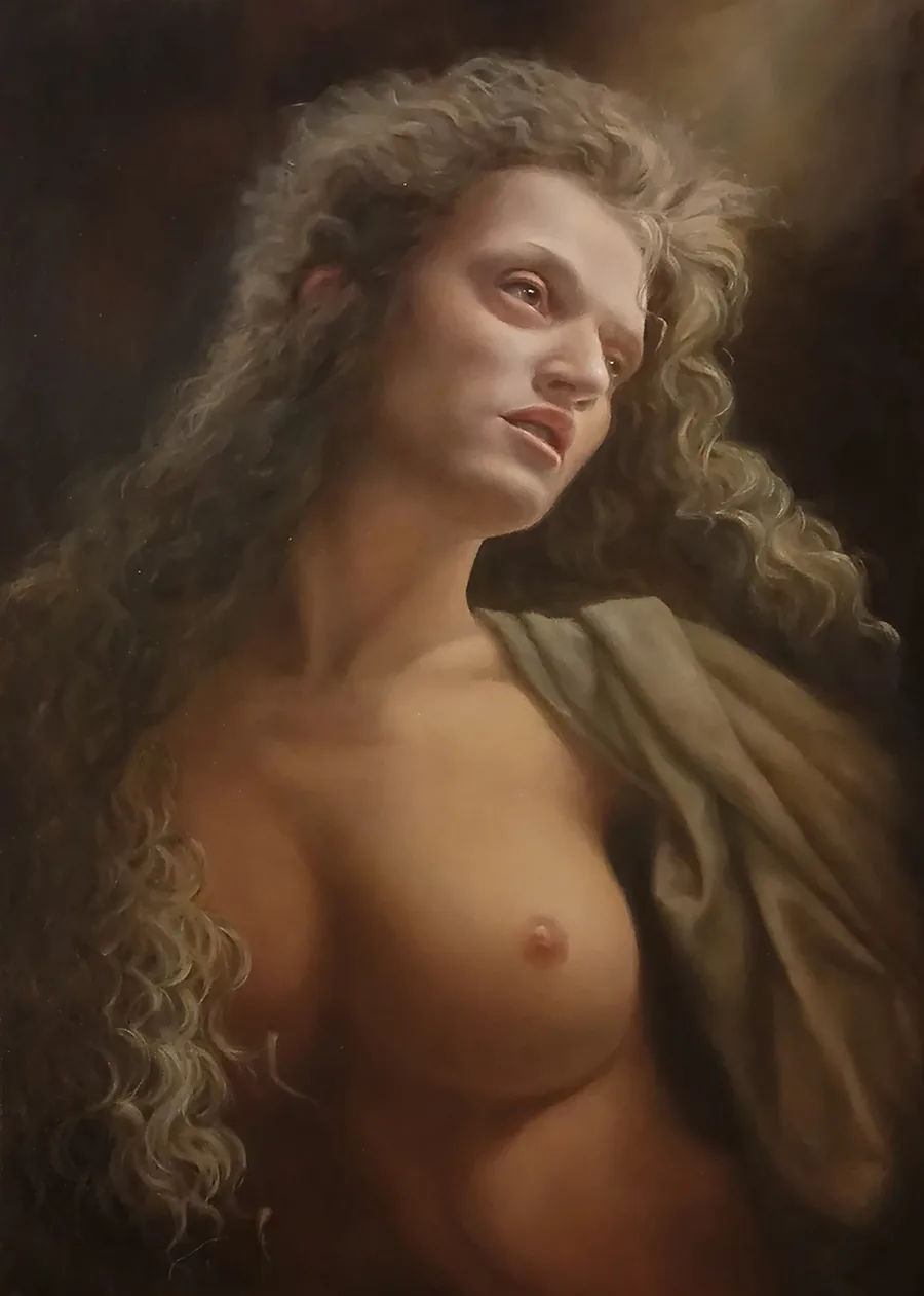 Female Figure — original oil painting by Fedor Lantsov