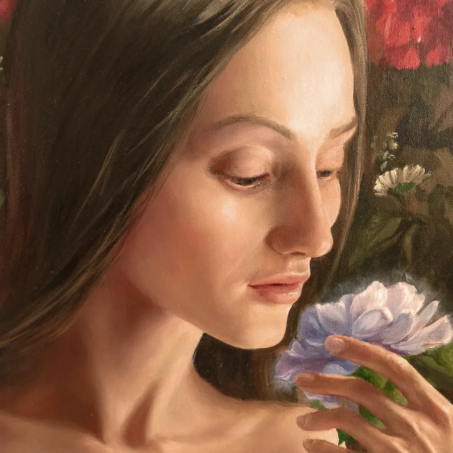 Flora — painting detail 1