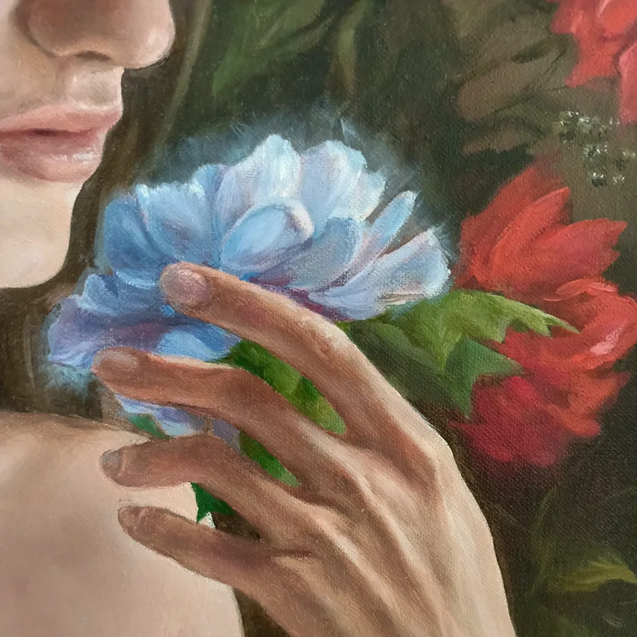 Flora — painting detail 2